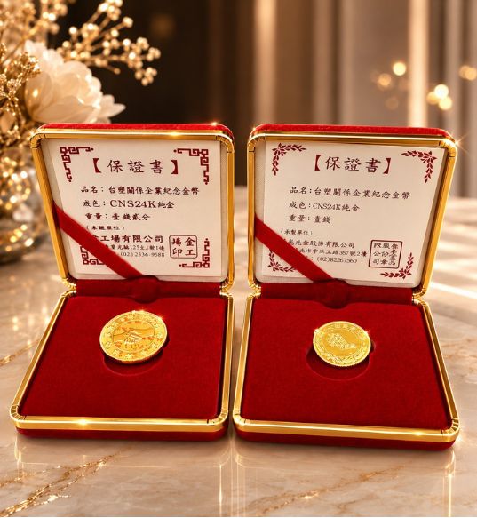 |台塑企業 20 年 | 紀念金幣  | 24K 純金