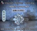 當舖流當品拍賣：【雲林精品流當鑽戒】1.31克拉花型簇鑽設計