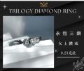 當舖流當品拍賣：永恆三鑽 · 女士流當鑽戒
